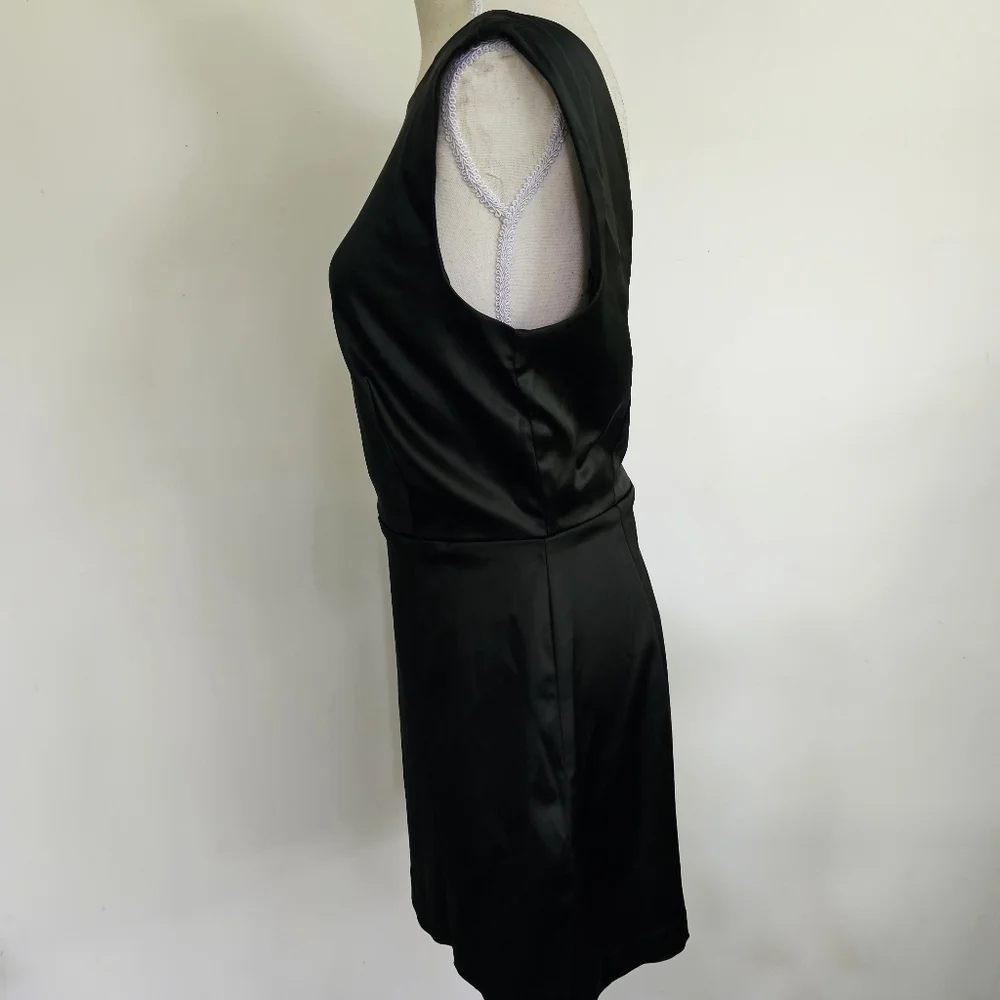 House of Harlow 1960 Black Satin Mini Dress